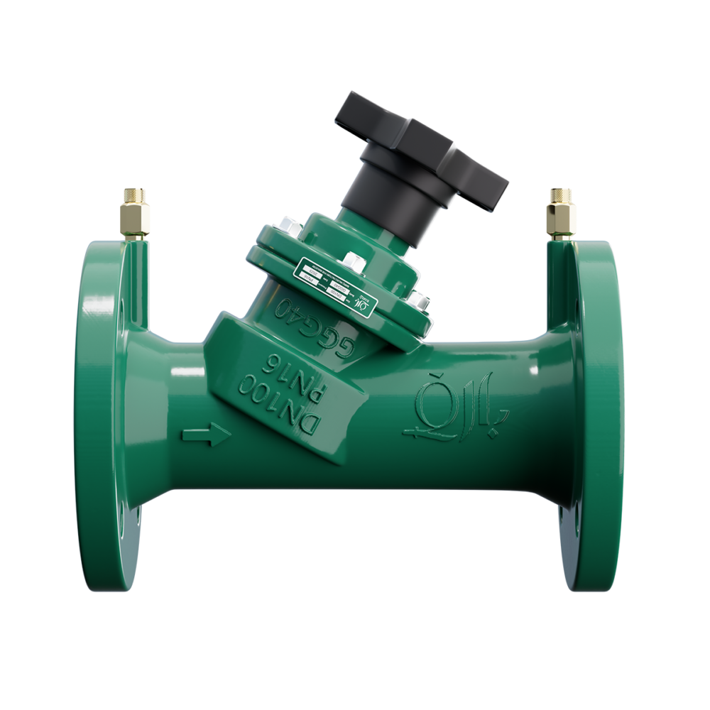 BARIQ Double regulating and commissioning valve Model 4000